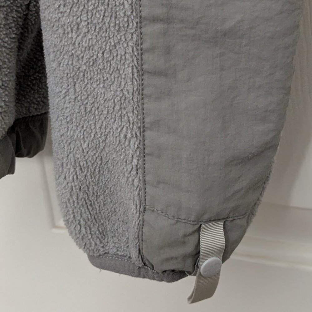 The North Face Women's S Fleece Jacket Full Zip Mock Neck Outdoor Polartech Gray - Picture 6 of 12